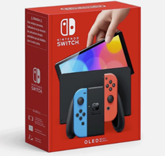 Nintendo Switch OLED-Modell (Neon-Rot/Neon-Blau) für 249,99€ (Vergleich: 305,90€)
