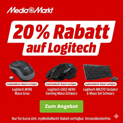 MediaMarkt: 20% Extra-Rabatt auf ausgewählte Logitech Produkte