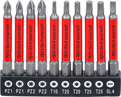 BGS Antirutsch-Bit-Satz (10-tlg., 70mm, magnetisch) für 4,55€ (Vergleich: 7,37€)