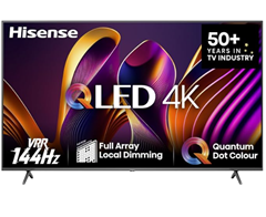 Hisense 65E7NQ Pro 65 Zoll QLED TV (144Hz, HDMI 2.1, Dolby Vision IQ) für 566,00€ (Vergleich: 777,77€)