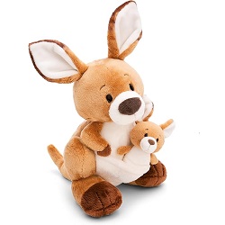 NICI Kuscheltier Känguru „Kelly“ (25 cm) mit Baby (10 cm) für 18,09€ (Vergleich: 27,26€)