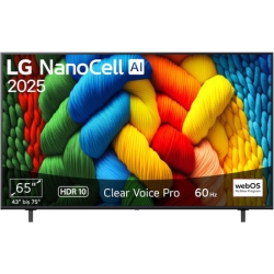 LG 65NANO80A6B 4K NanoCell TV (65 Zoll, 2025) für 499,00€ (Vergleich: 779,89€)