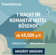 aktuell 1 Nacht im Romantik Hotel Bösehof ab 49,50€ pro Person inkl. Bade- und Saunalandschaft, Frühstück usw.