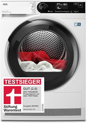 AEG Wärmepumpentrockner 8 kg (Serie 8000) für 649,00€ (Vergleich: 739,00€)