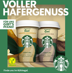 Starbucks Oat Produkt kaufen + Geld zurück erhalten
