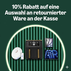 Amazon: 10% Rabatt auf ausgewählte Retourenartikel