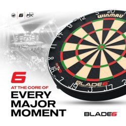 WINMAU Blade 6 Dartscheibe (PDC Spezifikationen) für 57,99€ (Vergleich: 67,90€)