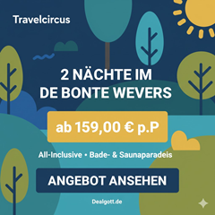 3 Tage/2 Nächte im All-Inclusive Hotel De Bonte Wever ab 159€ pro Person