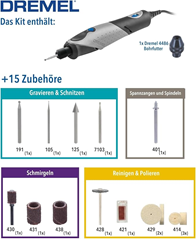 Dremel 2050 Stylo+ Multifunktionswerkzeug (15 Zubehörteile) für 40,39€ (Vergleich: 48,09€)
