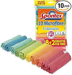 Spontex Microfibre Allzwecktücher (10 Stück, farbig sortiert) für 3,67€ (Vergleich: 6,66€)