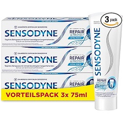 3er Pack Sensodyne Repair & Protect Zahnpasta (je 75 ml) für 9,94€ im Sparabo (Vergleich 17,85€)