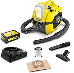 Kärcher Akku-Nass-/Trockensauger WD 1 Compact Set (inkl. Akku + Ladegerät) für 92,81€ (Vergleich: 147,92€)