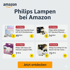 Philips Lampen (auch HUE) im Sale bei Amazon