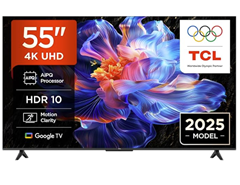 TCL 55V6C 55 Zoll 4K Smart TV (Google TV, HDR) für 284,00€ (Neuer Bestpreis)