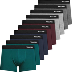 Fullluwaa Boxershorts Herren 10er Pack (Baumwolle, ohne Etikett, Atmungsaktiv) für 24,62€ (Vergleich: 29,73€)