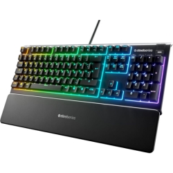 SteelSeries Apex 3 Gaming Tastatur (RGB, IP32 wassergeschützt) für 55,00€ (Vergleich: 77,98€)