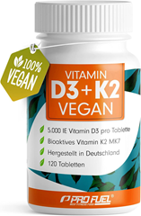 ProFuel Vitamin D3 K2 VEGAN Tabletten (120 Stück) ab 7,99€