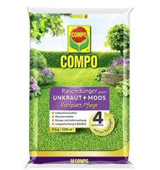 COMPO Rasendünger gegen Unkraut + Moos (9 kg für 300 m²) für 44,99€ (Vergleich: 60,75€)