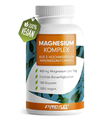ProFuel Magnesium Komplex (5-fach Formel) für nur 7,96 € dank Coupon & Spar-Abo! (Vergleich: 12,44 €)