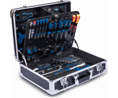 Scheppach TB200 Aluminium Werkzeugkoffer (141-tlg., Chrom-Vanadium) für 84,15€ (Vergleich: 99,99€)
