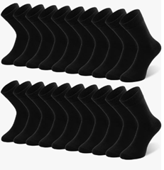 10 Paar QINCAO Baumwollsocken (Komfortbund, atmungsaktiv) für nur 12,74€ (Vergleich: 16,99€)