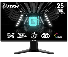 MSI G255F 24,5″ Gaming-Monitor (180Hz, 1ms, Rapid IPS) für nur 79,00€ (Vergleich: 98,39€)