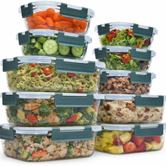 10-tlg. uandu Glas-Frischhaltedosen Set (BPA-frei, ofenfest) für 27,99€ (Vergleich: 39,99€)