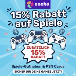Eneba: 15% Rabatt auf alle Spiele und DLCs