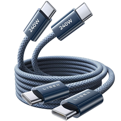 2er-Pack LISEN 240W USB-C Kabel (2m) für 4,99€ statt 8,49€