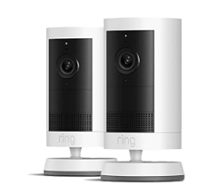 2er-Set Ring Außenkamera Plus Akku (2K, Farbe) für 99,99€ (Vergleich: 114,85€)