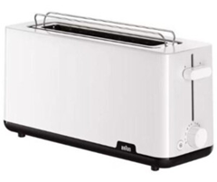 Braun Breakfast 1 HT1110WH Langschlitztoaster für 29,90€ (Vergleich: 45,99€)