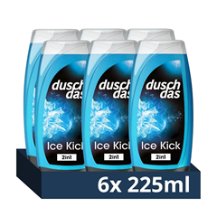 Duschdas 2-in-1 Duschgel & Shampoo Ice Kick (6x 225 ml) für 5,34€ (Vergleich: 10,74€)