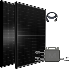 Balkonkraftwerk 1000W Solaranlage mit 800W WiFi Wechselrichter für 249,00€ (Vergleich: 284,95€)