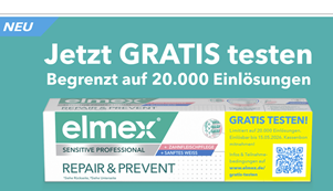 elmex® SENSITIVE PROFESSIONAL REPAIR & PREVENT SANFTES WEISS gratis testen