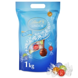 Lindt LINDOR Kugeln Vollmilch-Mischung (1 kg Vorratsbeutel, ca. 80 Stück) für 29,99€ (Vergleich: 36,99€)