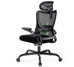 Marsail Ergonomischen Bürostuhl (mit 3D-Armlehnen & Lendenwirbelstütze) für 74,99€