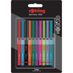 10er-Pack rOtring Liner Fineliner (0,4 mm, diverse Farben) für 7,10€ (Vergleich: 9,91€)