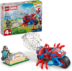 LEGO Marvel 11206 Spidey auf Motorrad vs. Rhino (ab 4 Jahren) für 6,99€ (Vergleich: 10,64€)