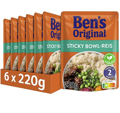Ben’s Original Express-Reis Sticky Bowl-Reis (6 x 220g) für 8,39€ – auch andere Sorten im Angebot