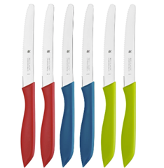 WMF Classic Line Frühstücksmesser Set 6-tlg. (bunt, Wellenschliff) für 16,80€ (Vergleich: 22,70€)