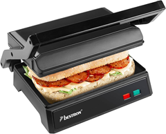 Bestron Panini-Kontaktgrill (1000W, Antihaftbeschichtung) für 19,99€ (Vergleich: 32,59€)