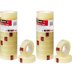 10 Rollen Scotch Transparentes Klebeband 508 (19mm x 33m) für 6,98€ (Statt 12,98€)
