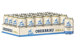 Oberbräu Hell (24 x 0,33 l) für 15,29€ (Dosenpreis: 0,64€)