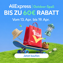 [ab Mitternacht] bis zu 60€ Rabatt bei Aliexpress + 33€ Rabatt ab 299€ bei Zahlung über Klarna