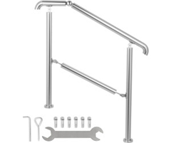 VEVOR Edelstahl-Treppengeländer (für 1 bis 3 Stufen) für 64,89€