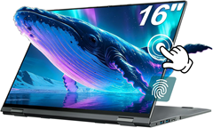 jumper 16 Zoll 2-in-1 Touchscreen Laptop (16GB RAM, 640GB Speicher, Intel N95) für 474,99€