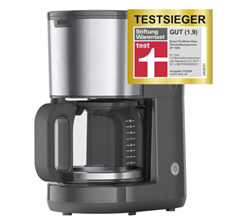 Braun PurShine Filterkaffeemaschine KF1500GY (10 Tassen, AromaSelect) für 26,99€ (Vergleich: 36,46€)
