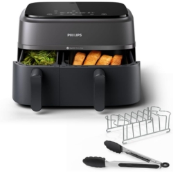 Philips Airfryer 3000 Series Dual Basket (9L) + Frühstücks-Set für 129,98€ (Vergleich: 149,99€)