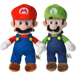 Simba Super Mario oder Luigi Plüschfigur (30 cm, kuschelweich, offiziell lizenziert) für je 9,99€ (Vergleich: 14,99€)