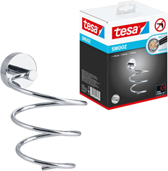 tesa SMOOZ Föhnhalter (Spiralform, verchromt, Klebemontage ohne Bohren) für 15,00€ (Vergleich: 31,42€)